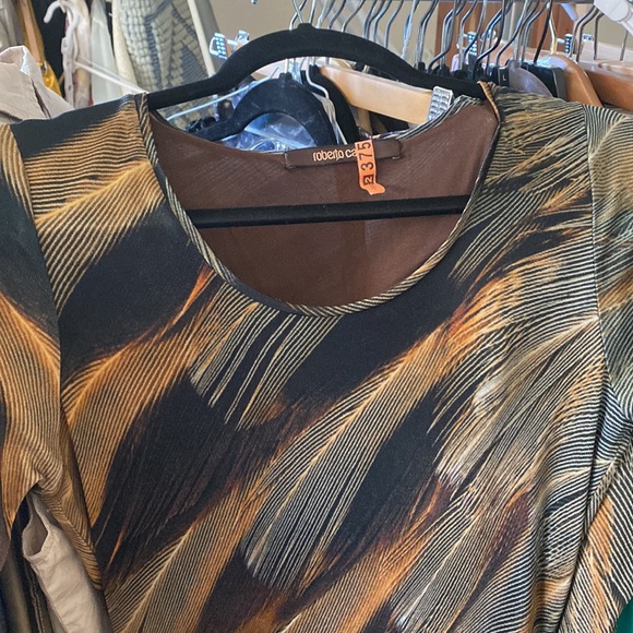 Roberto Cavalli Shift Long Sleeved Dress Size S - Picture 7 of 10